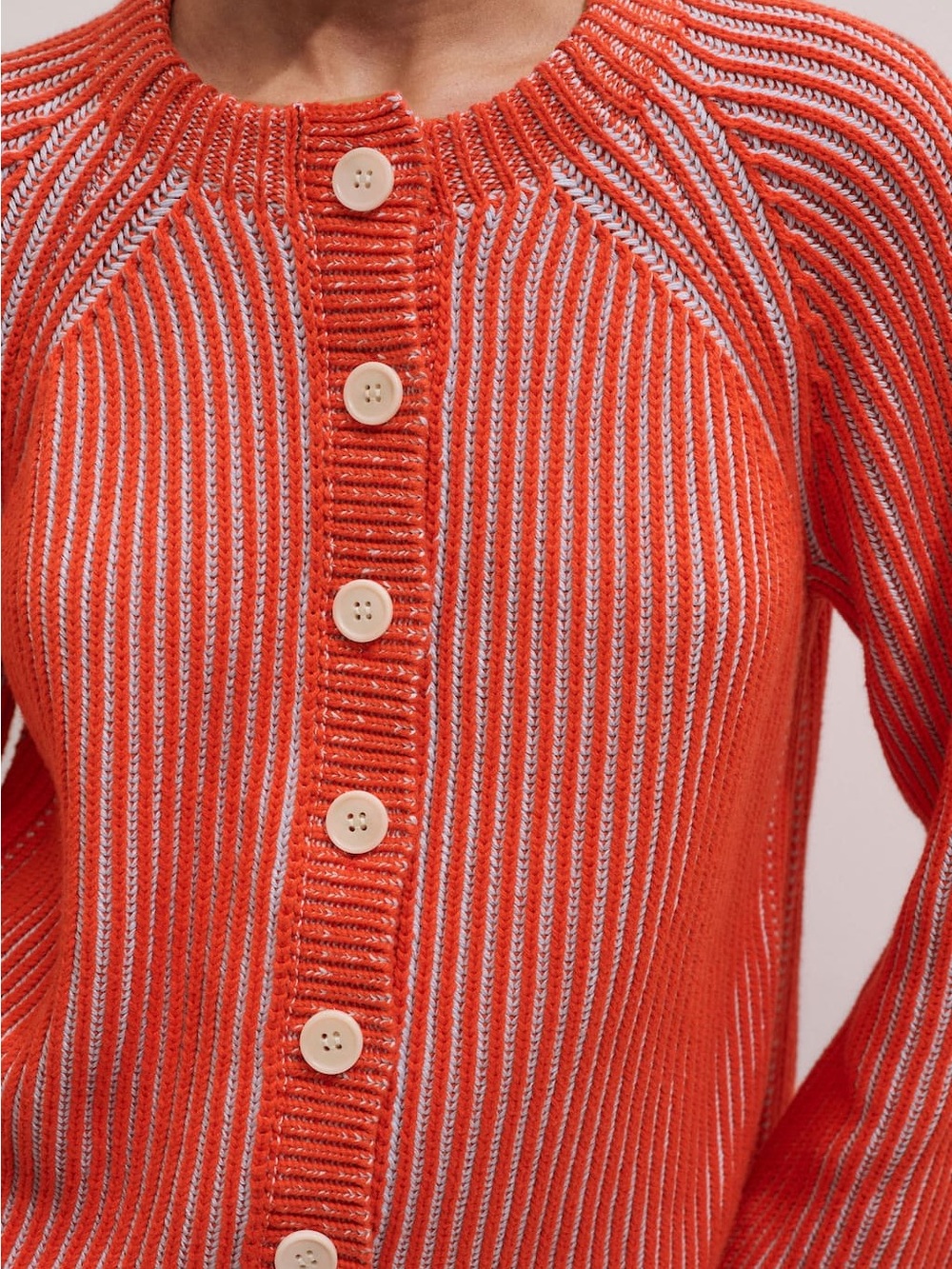 ME+EM Contrast Rib Cardigan - Picture 4 of 13